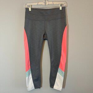Athleta Colorblock Sonar Cropped Leggings Size Small